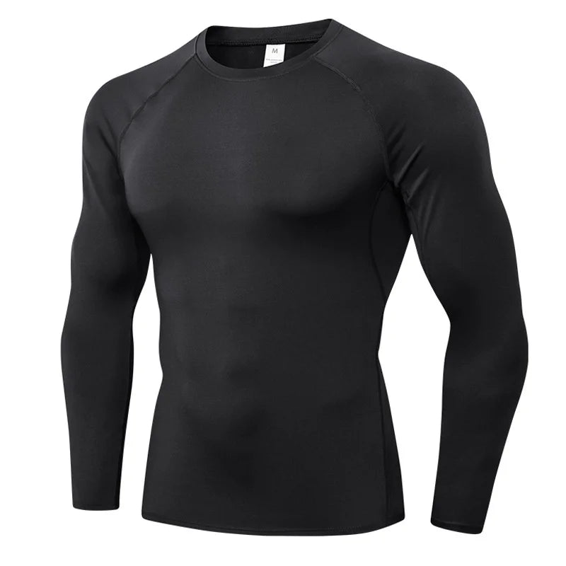 T-shirts Men's Compression Shirts Longs Sleeve Workout Gym T-Shirt Running Tops Cool Dry Sports Base Layer Athletic Undershirts