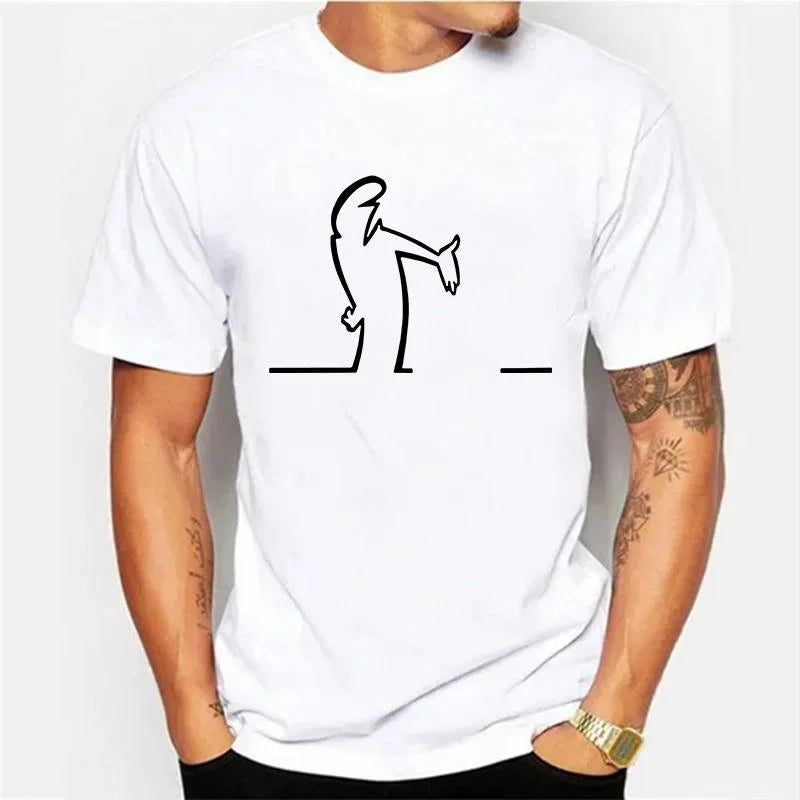 Men Short Sleeve Summer T Shirts For Men Balum La Linea Funny Graphic Tshirt Cotton Comfortable Premium Camisetas