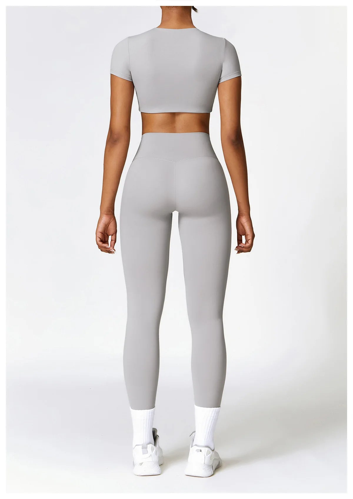 Legging 2PCS Seamless Yoga Set Women Workout Set Sportswear Gym Clothing Fitness Long Sleeve Crop Top High Waist Leggings Sports Suits