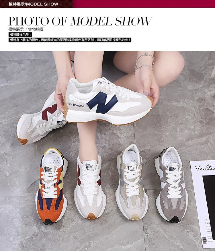 Women Sneakers Thick-Soled Dad Sneakers2025Summer Breathable Season Comfortable Sneaker
