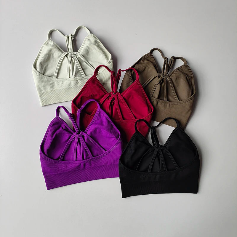 Legging Seamless Hip Lifting Fitness Set Women's V-neck Bra Leggings Yoga Set Quick Drying Exercise Iron Massage High Fat Tight Pants