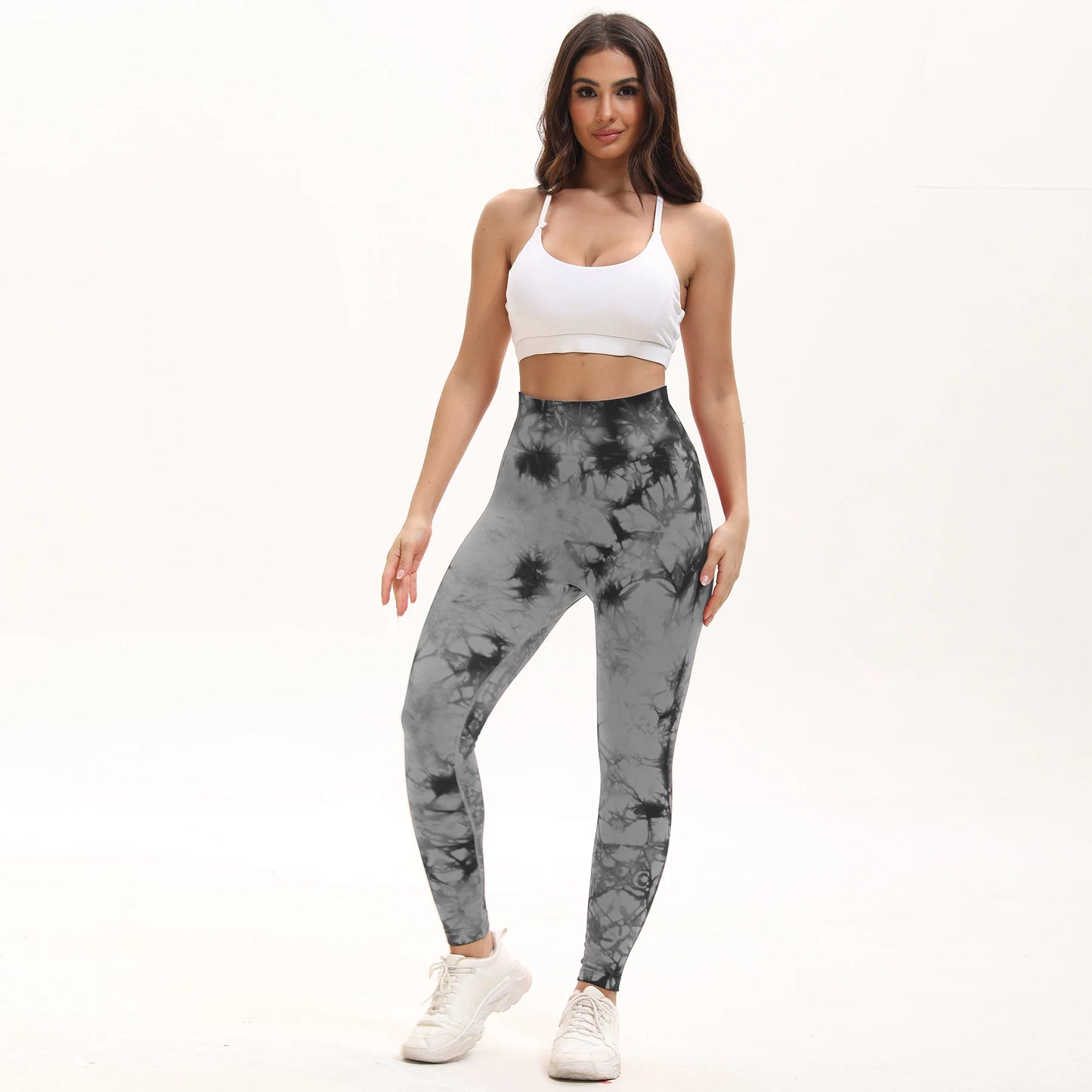 Leggings 2 Pack Women's High Waisted Sexy Butt Lifting Seamless Solid Color Yoga Leggings Elastic And Breathable Fitness Sports Pants