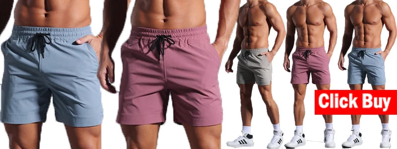 Shorts  Sportswear Double-deck Running Shorts 2 In 1 Beach Bottoms Summer Gym Fitness Training Jogging Short Pants Men