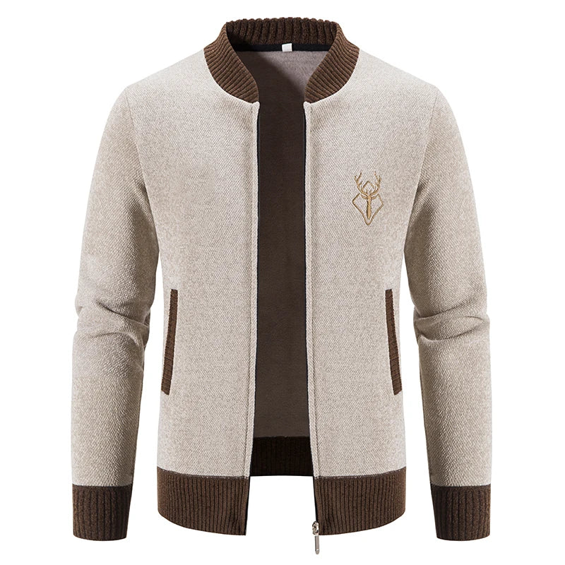 JUMPER New Knit Sweater Jackets Men's Korean Baseball Jumper Cold Blouse Streetwear Y2K Sweatshirts Male Trench Coat