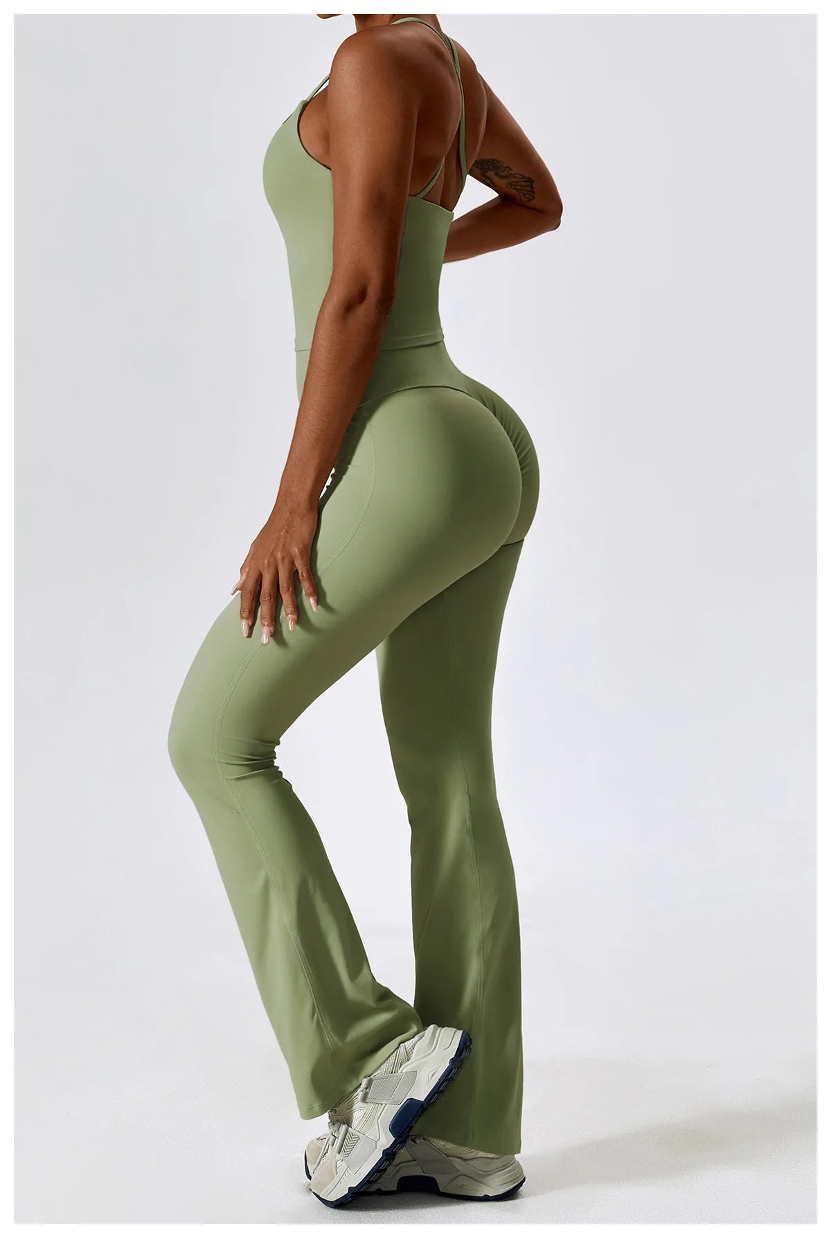 Legging Yoga Set 2PCS Seamless Women Sportswear Workout Clothes Athletic Wear Gym Legging Fitness Bra Crop Top Long Sleeve Sports Suits