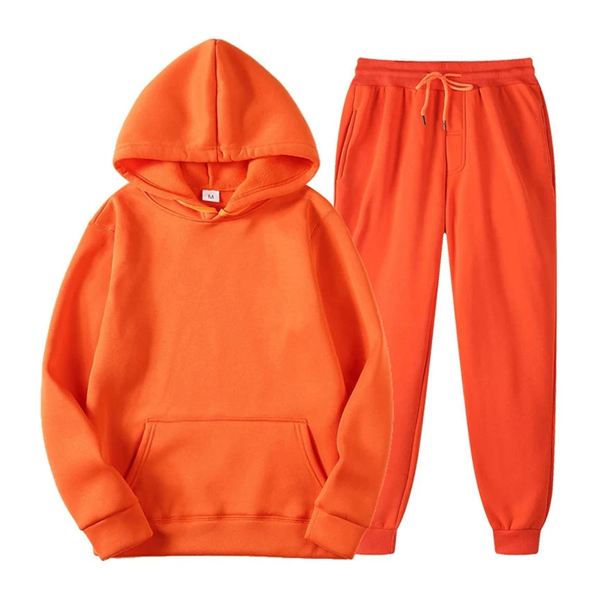 JUMPER Winter Brand Tracksuits Men's sets Long Sleeve Pullover + Jogging Trousers 2pcs Sets Fitness Running Suits sportswer Male
