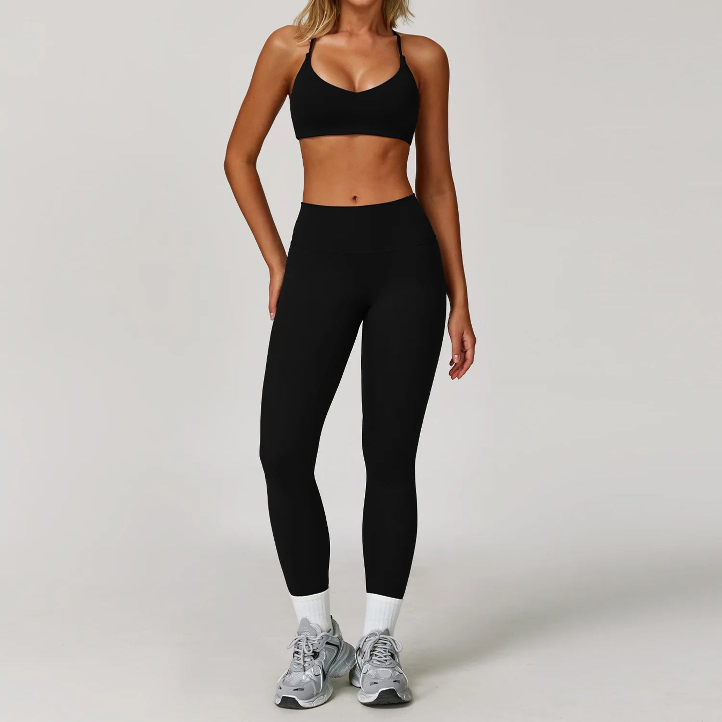 Legging 2/3PCS Yoga Suit Sports Set Gym Set Women Tracksuit Running Workout Clothes Long Sleeve Sports Bra Athletic Wear Yoga Clothing