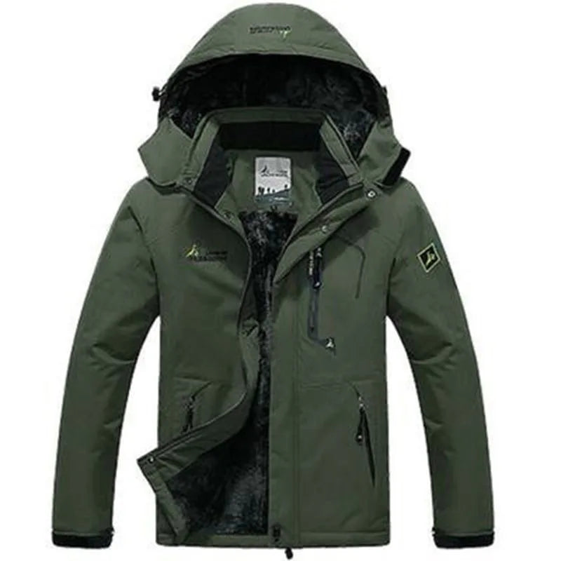 JUMPER Winter Parka Men Windbreak Plus Thick Warm Windproof Fur Coats Male Military Hooded Anorak Jackets Men's Winter Jackets