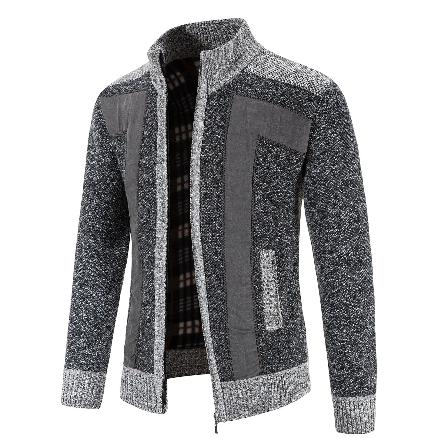 JUMPER  Sweater Men's Cardigan Zip Up Turtleneck Jacket Y2K Sweatshirt Winter Hombre Cold Coat Knitted Jumper Sweatercoat