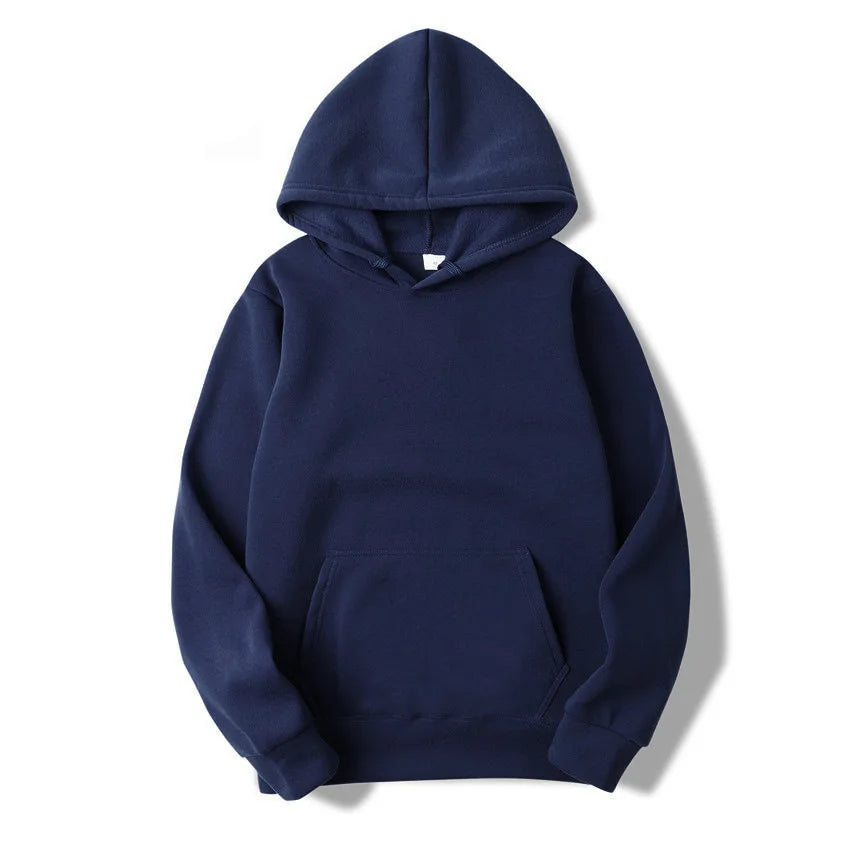 JUMPER Men's Solid Color Hooded Sweaters Men's Warm Wool Sweater Fashionable Street Clothing Loose  Breathable Jersey Brand Hooded