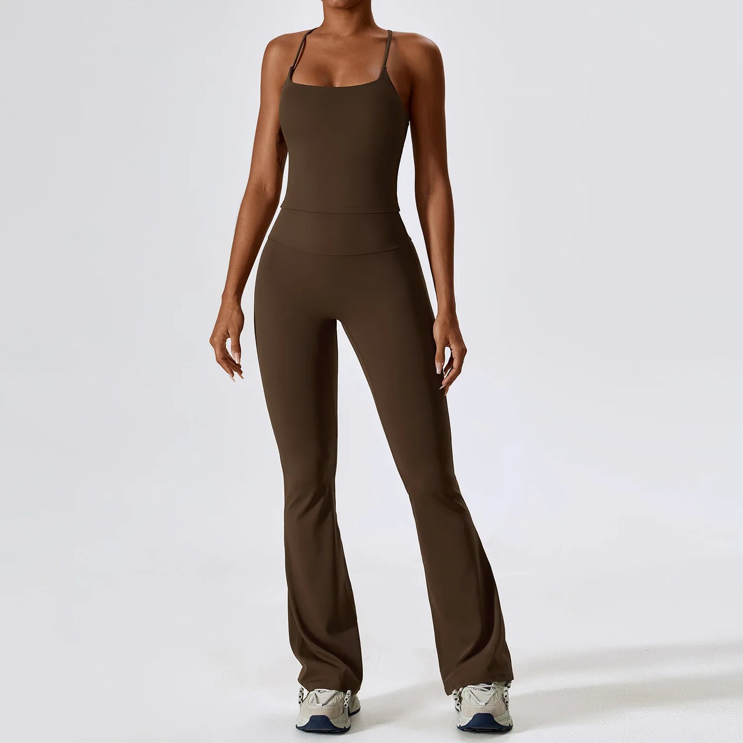 Legging Yoga Set 2PCS Seamless Women Sportswear Workout Clothes Athletic Wear Gym Legging Fitness Bra Crop Top Long Sleeve Sports Suits