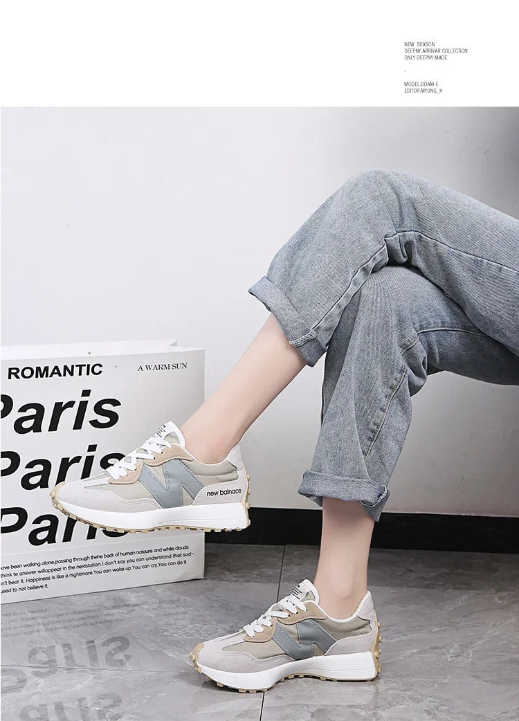 Women Sneakers Thick-Soled Dad Sneakers2025Summer Breathable Season Comfortable Sneaker