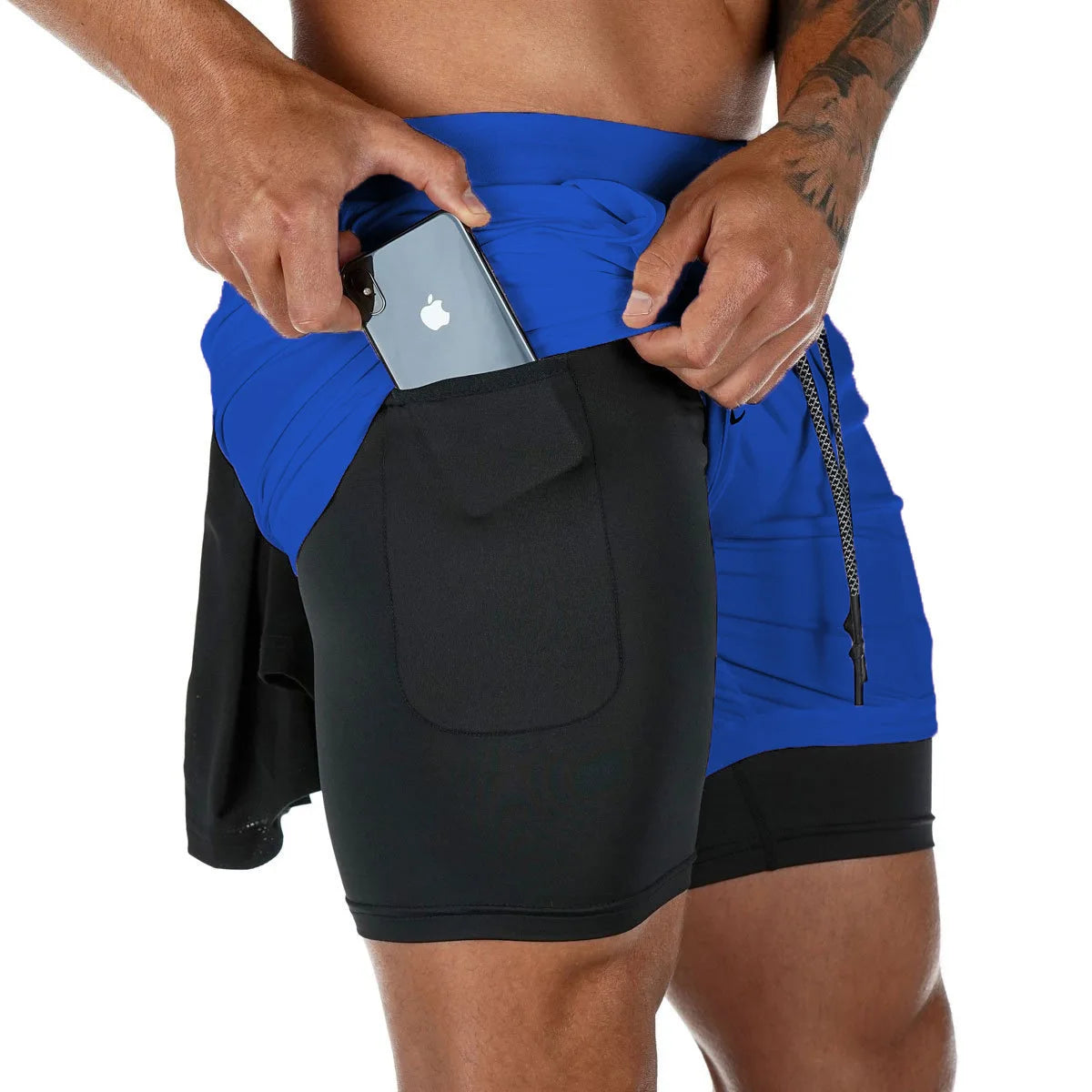 Shorts Camo Running Shorts Men Gym Sports Shorts 2 In 1 Quick Dry Workout Training Gym Fitness Jogging Short Pants Summer Men Shorts