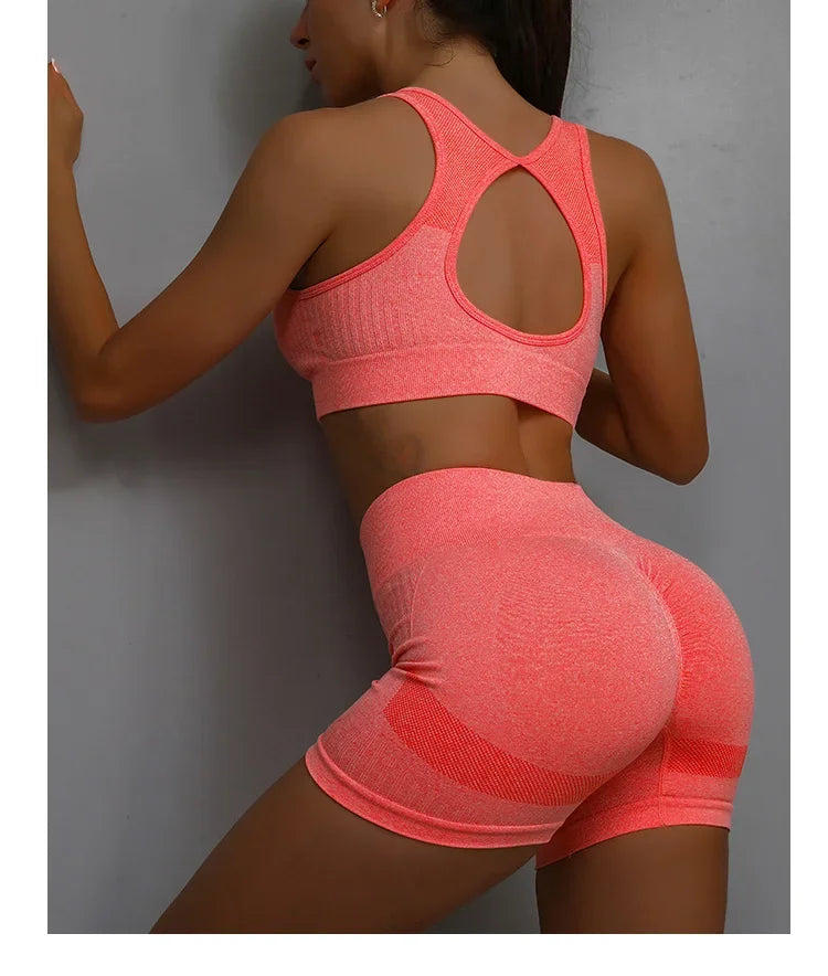 Legging Yoga Suit Yoga Sports Underwear Women's Fitness Suit Vest Running Sports Yoga Shorts Set Yoga Set  Workout Set