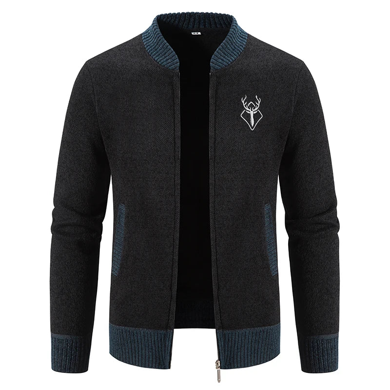 JUMPER New Knit Sweater Jackets Men's Korean Baseball Jumper Cold Blouse Streetwear Y2K Sweatshirts Male Trench Coat