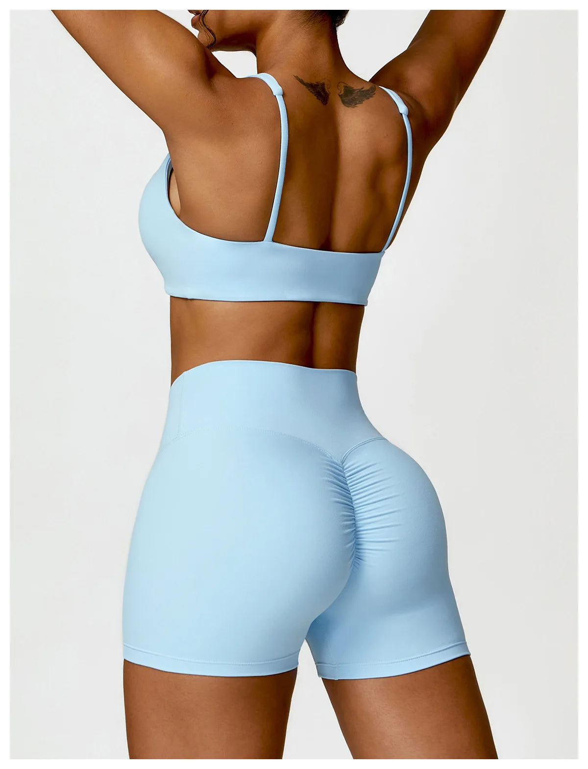 Legging Women Tracksuit Yoga Set 2PCS Sportswear Workout Clothes Athletic Wear Gym Legging Fitness Bra Crop Top Long Sleeve Sports Suits