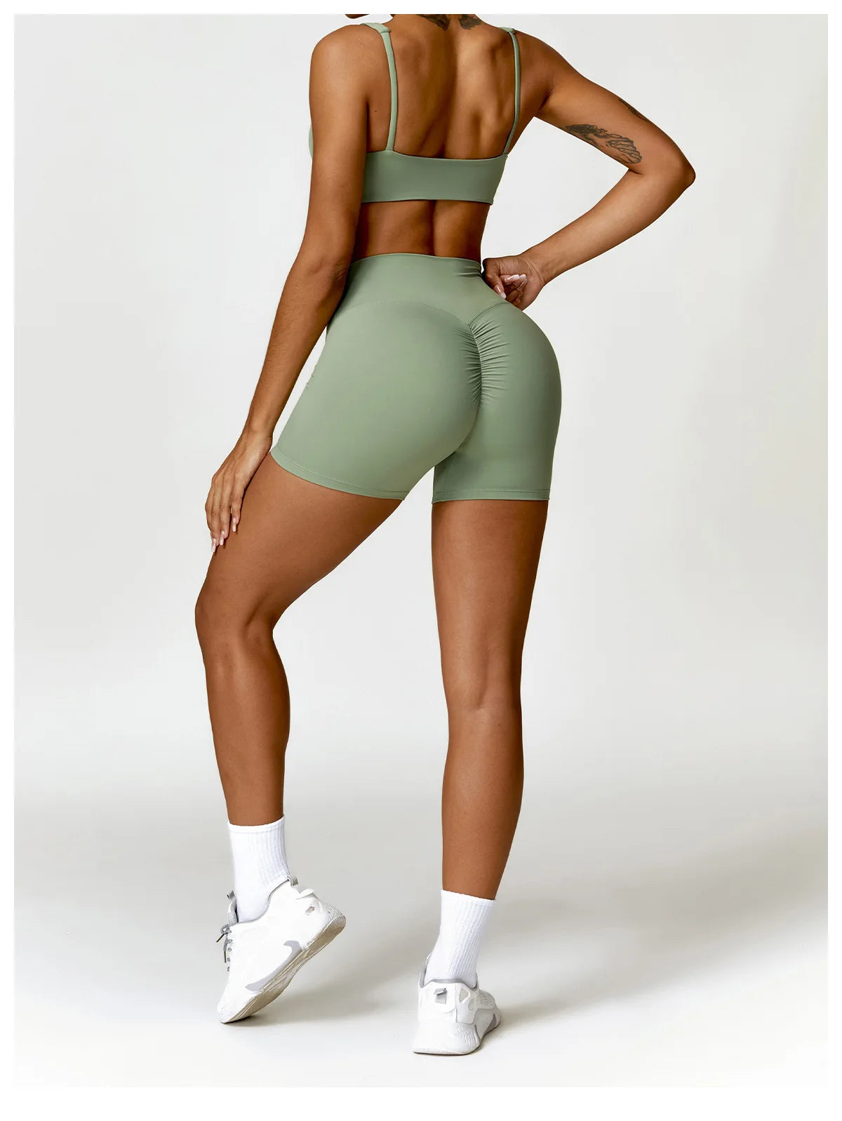 Legging Women Tracksuit Yoga Set 2PCS Sportswear Workout Clothes Athletic Wear Gym Legging Fitness Bra Crop Top Long Sleeve Sports Suits