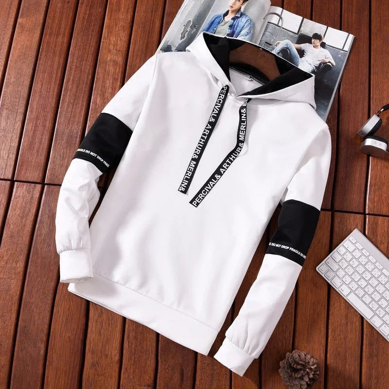 JUMPER Men's Hoodies Long Sleeve Casual Printing With Letter Sweatshirts New Spring Hip Hop Pullover Sports Top Male Hooded Sweatshirts