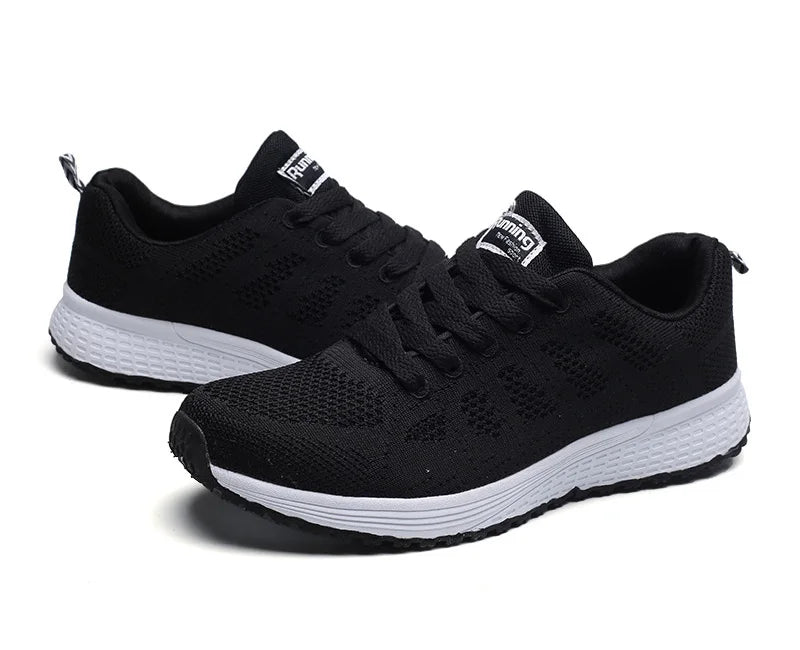 Women Sneakers  Casual Shoes Fashion Breathable Walking Mesh FlatShoesSneakers White Female Footwear
