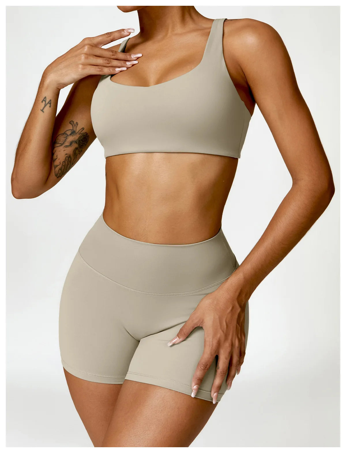 Legging Women Tracksuit Yoga Set 2PCS Sportswear Workout Clothes Athletic Wear Gym Legging Fitness Bra Crop Top Long Sleeve Sports Suits