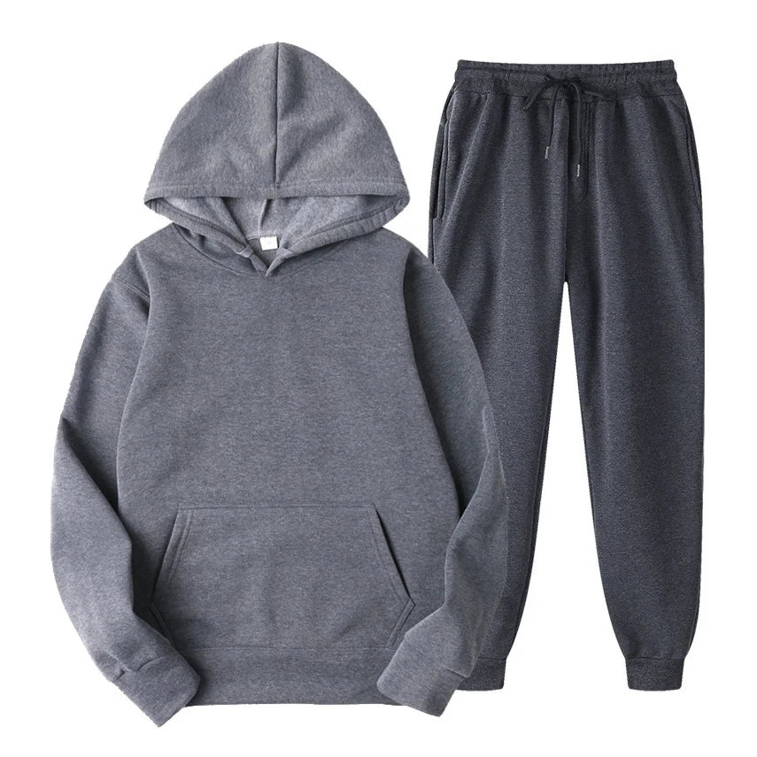 JUMPER Winter Brand Tracksuits Men's sets Long Sleeve Pullover + Jogging Trousers 2pcs Sets Fitness Running Suits sportswer Male