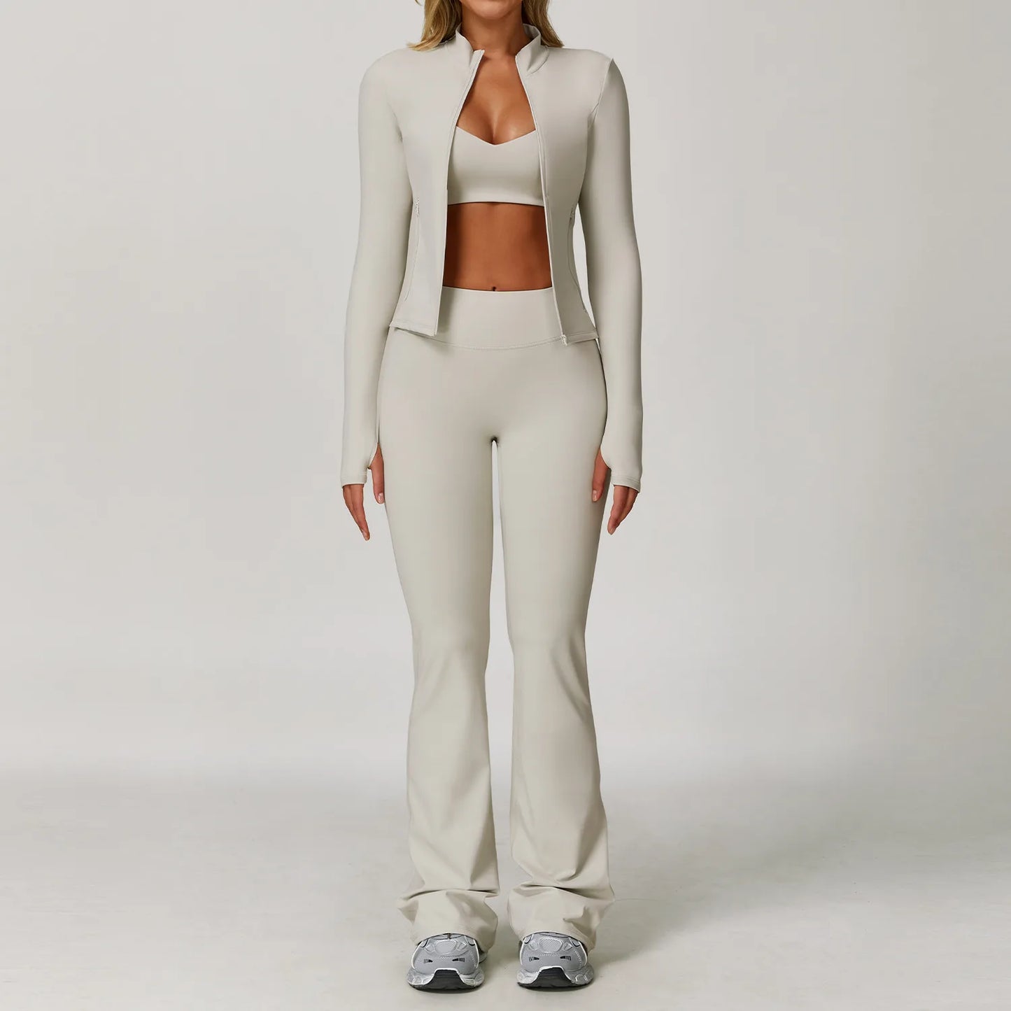 Legging 2/3PCS Yoga Suit Sports Set Gym Set Women Tracksuit Running Workout Clothes Long Sleeve Sports Bra Athletic Wear Yoga Clothing