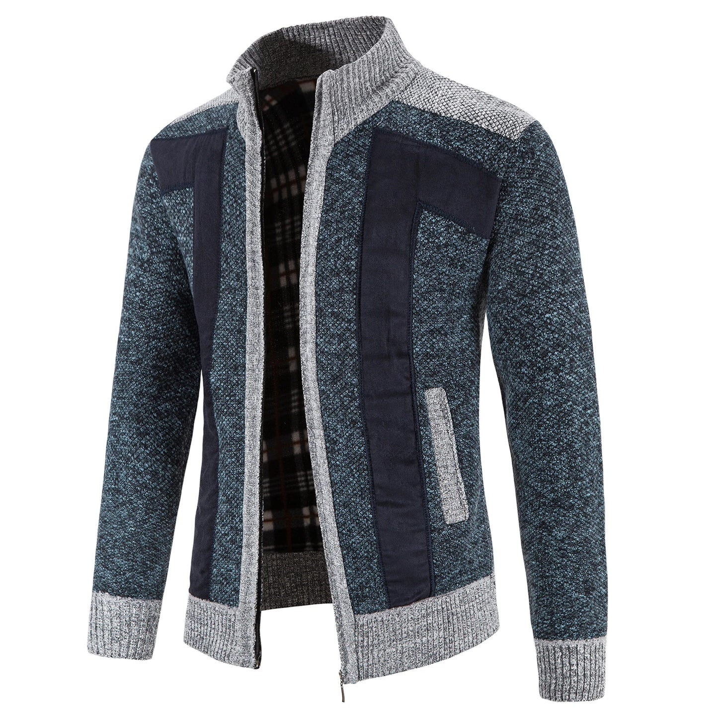 JUMPER  Sweater Men's Cardigan Zip Up Turtleneck Jacket Y2K Sweatshirt Winter Hombre Cold Coat Knitted Jumper Sweatercoat
