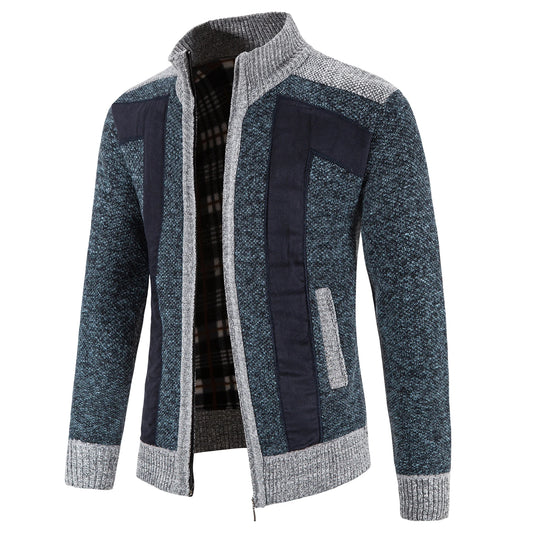 JUMPER  Sweater Men's Cardigan Zip Up Turtleneck Jacket Y2K Sweatshirt Winter Hombre Cold Coat Knitted Jumper Sweatercoat