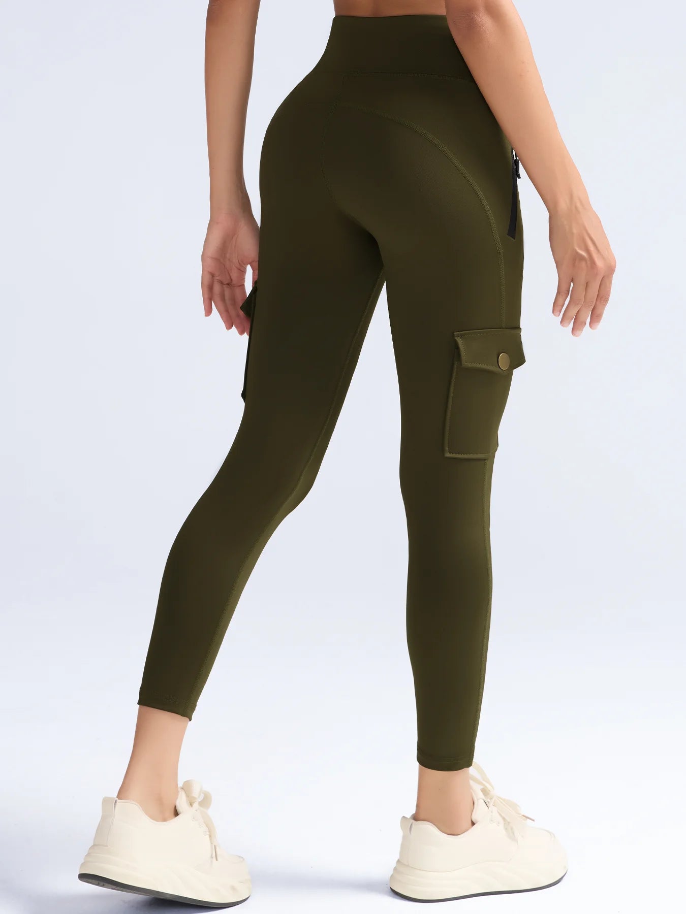 Leggings  1/3 PCS Washed Print Work Pocket Women Leggings Elastic Butt Lifting Fitness Tights 2025 New Athletic Pants Fashion Streetwear