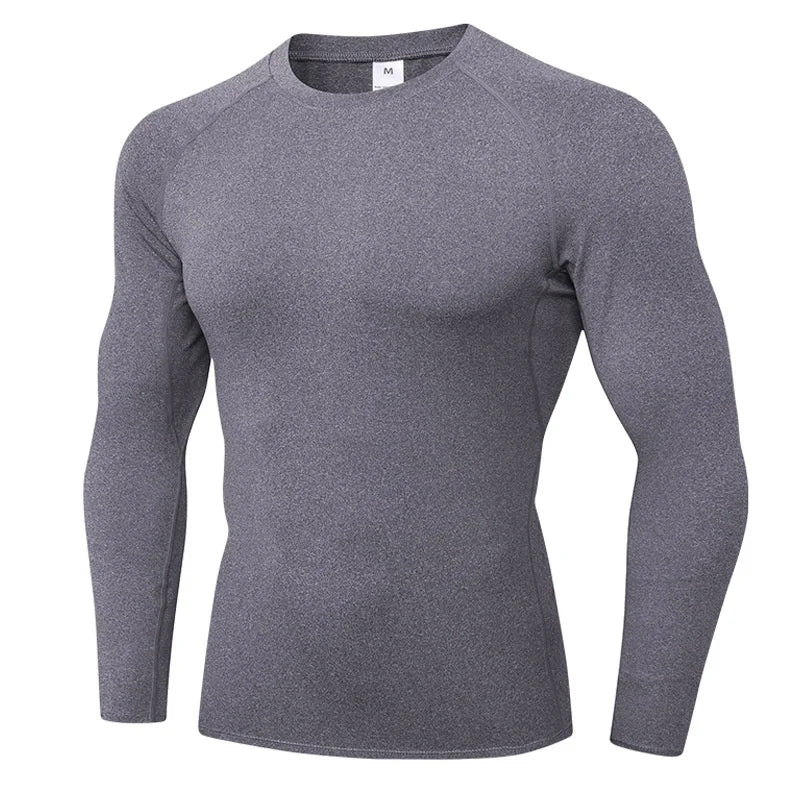 T-shirts Men's Compression Shirts Longs Sleeve Workout Gym T-Shirt Running Tops Cool Dry Sports Base Layer Athletic Undershirts