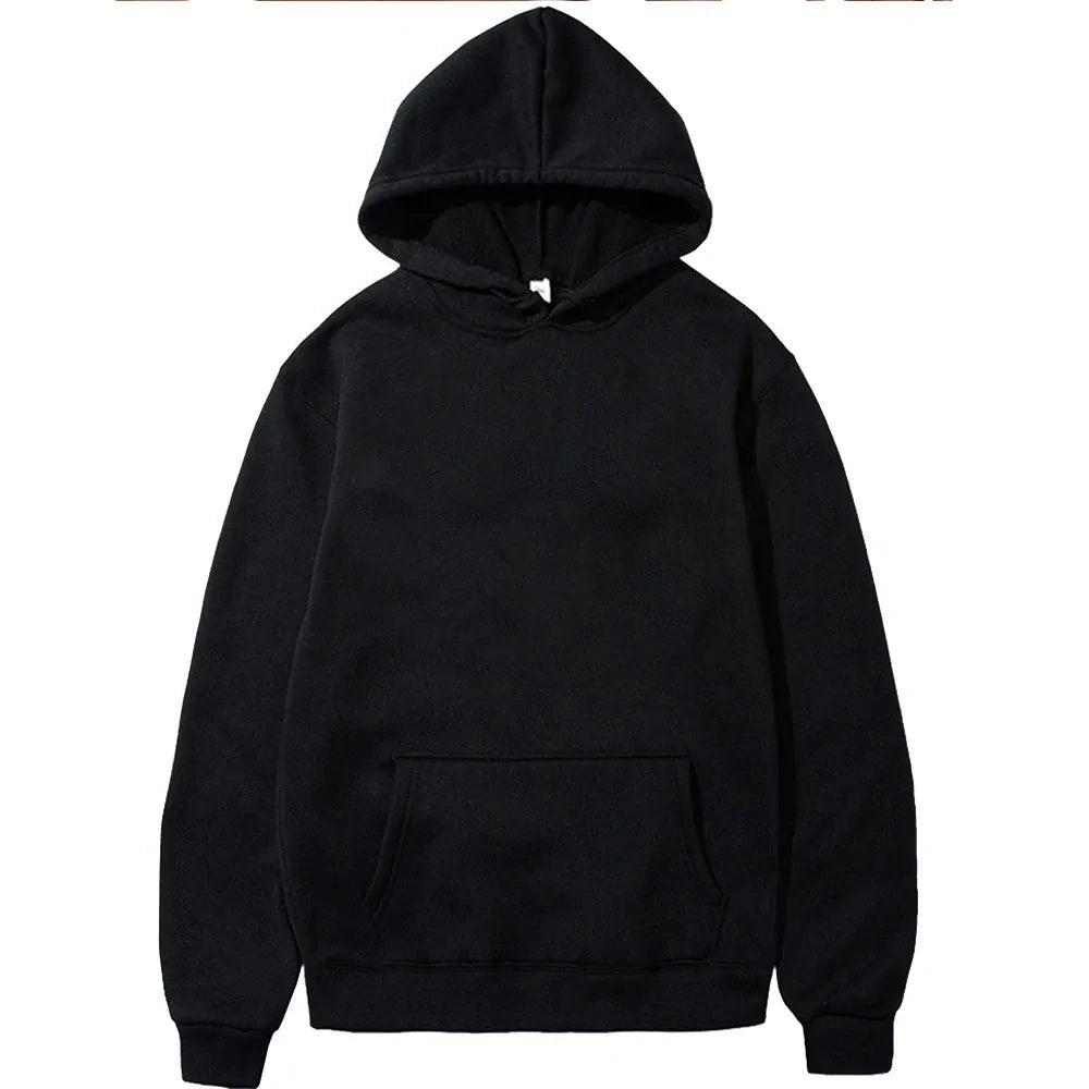 JUMPER Heavy Weight Fashion Men's Hoodies New Autumn Winter Casual Thick Cotton Men's Top Solid Color Hoodies Sweatshirt Male