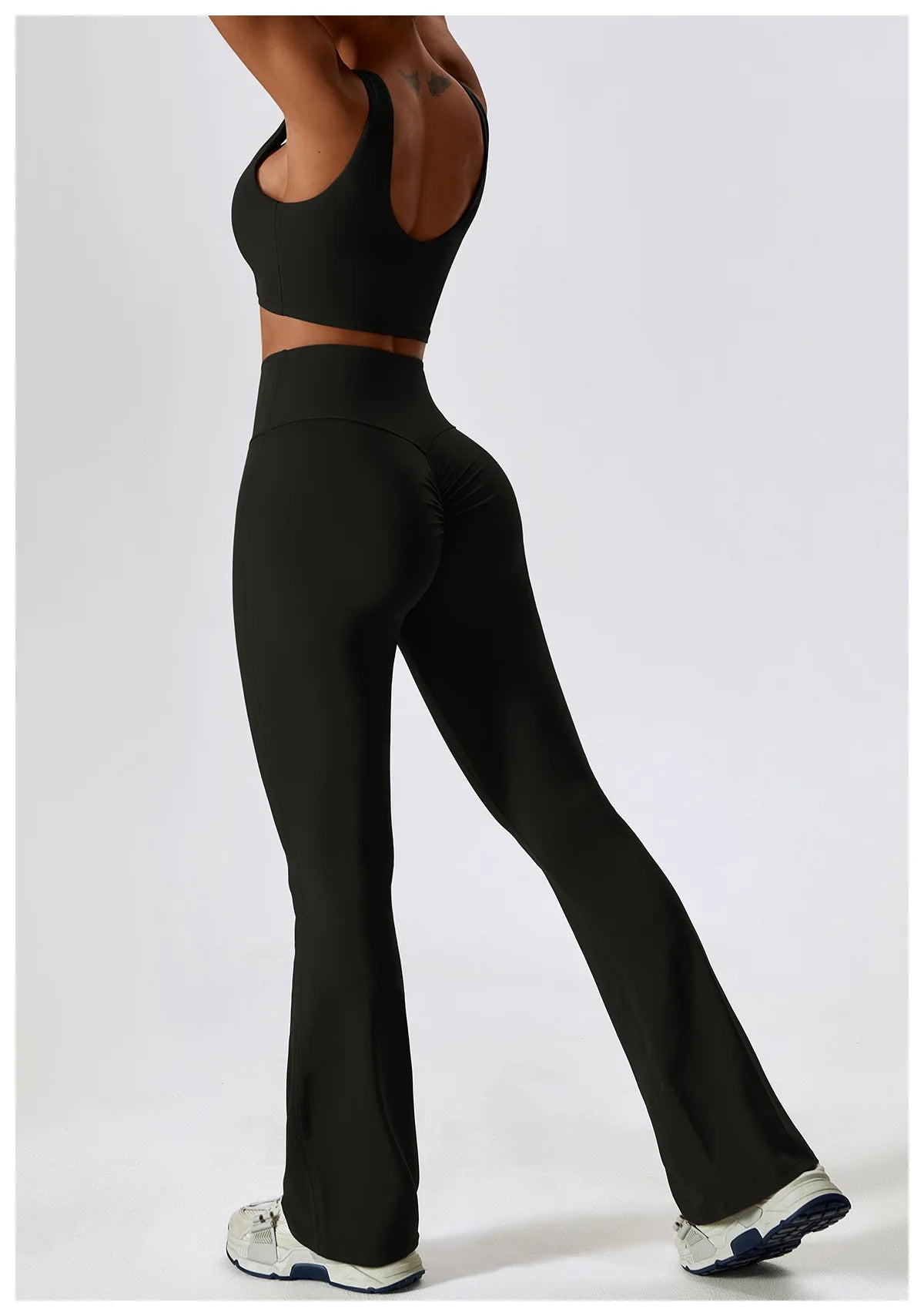 Legging Yoga Set 2PCS Seamless Women Sportswear Workout Clothes Athletic Wear Gym Legging Fitness Bra Crop Top Long Sleeve Sports Suits