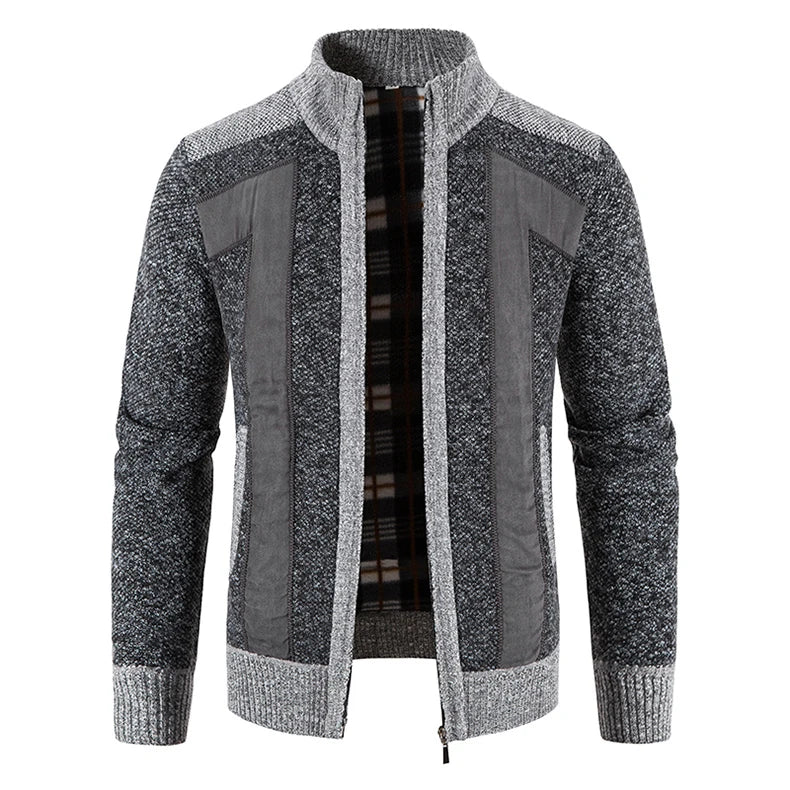 JUMPER  Sweater Men's Cardigan Zip Up Turtleneck Jacket Y2K Sweatshirt Winter Hombre Cold Coat Knitted Jumper Sweatercoat
