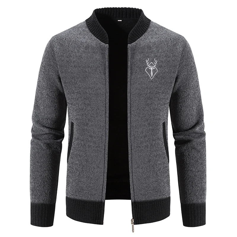 JUMPER New Knit Sweater Jackets Men's Korean Baseball Jumper Cold Blouse Streetwear Y2K Sweatshirts Male Trench Coat
