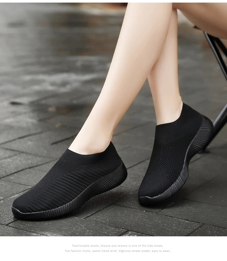 Women Sneakers  Soft Sneakers Lightweight And Comfortable Women Slip On Lazy Loafers Walking Shoes For Women Size 36-42