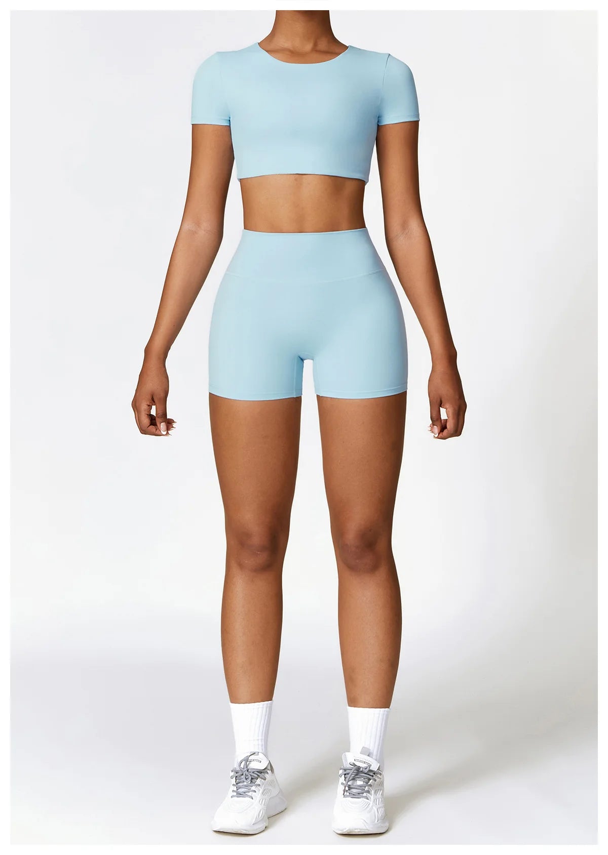 Legging 2PCS Seamless Yoga Set Women Workout Set Sportswear Gym Clothing Fitness Long Sleeve Crop Top High Waist Leggings Sports Suits