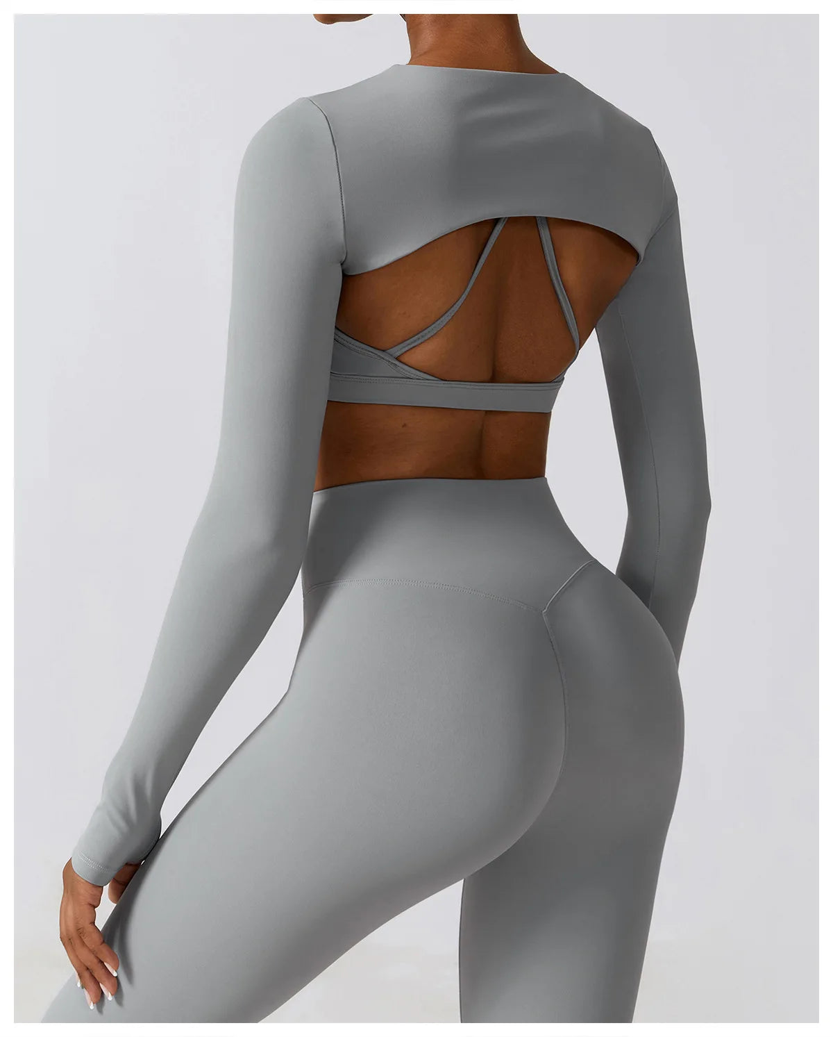 Legging Women's Sportswear Yoga Set Workout Clothes Athletic Wear Sports Gym Legging 2/3PCS Fitness Bra Crop Top Long Sleeve Yoga Suit