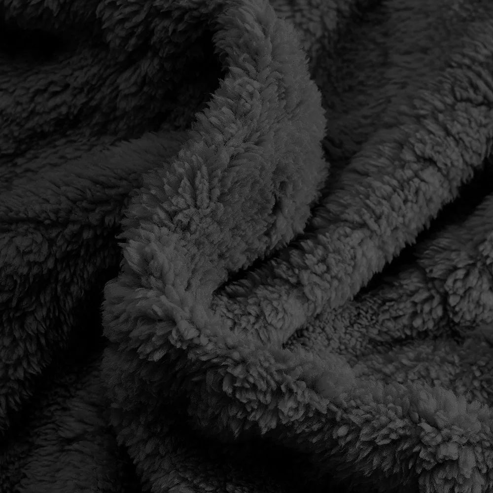 JUMPER  leisure men's high street jacquard double-sided velvet hooded sports trend pullover sweater jacket