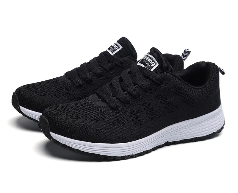 Women Sneakers  Fashion Breathable Walking Mesh Flat Shoes Sneakers Women 2021 Gym Vulcanized Shoes White Female Footwear