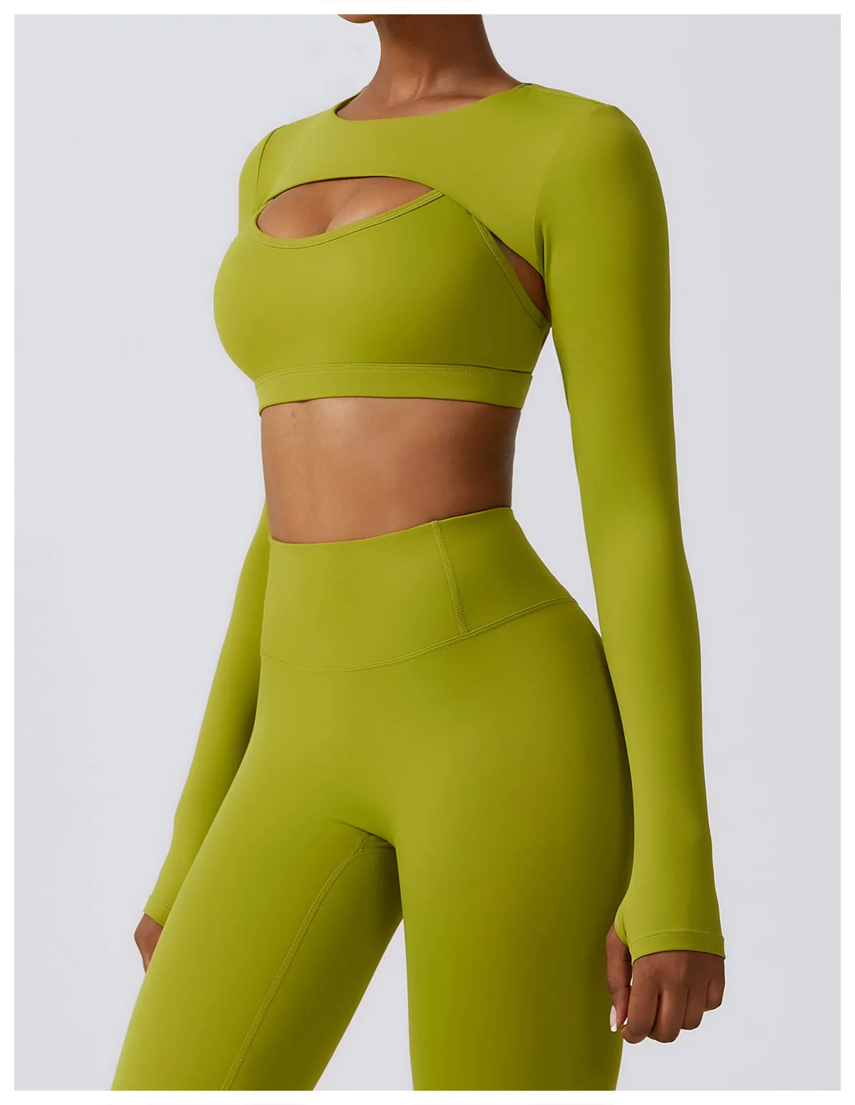 Legging Women's Sportswear Yoga Set Workout Clothes Athletic Wear Sports Gym Legging 2/3PCS Fitness Bra Crop Top Long Sleeve Yoga Suit