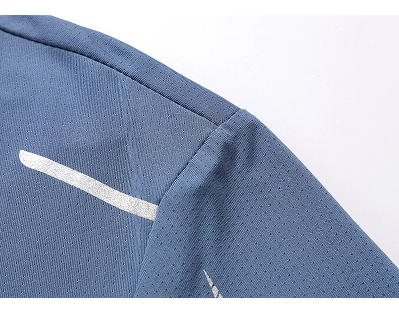 T-shirts Men's Running Quick Drying T-shirts Breathable Hiking Fishing Tees Soft Elasticity Outdoor Sports Short Shirt Summer