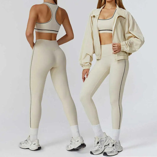 Legging Yoga Set 2/3PCS Sports Outfits Women Clothes Fitness Tracksuit Gym Legging Workout Long Sleeved Female Bra Yoga Suit Sportswear