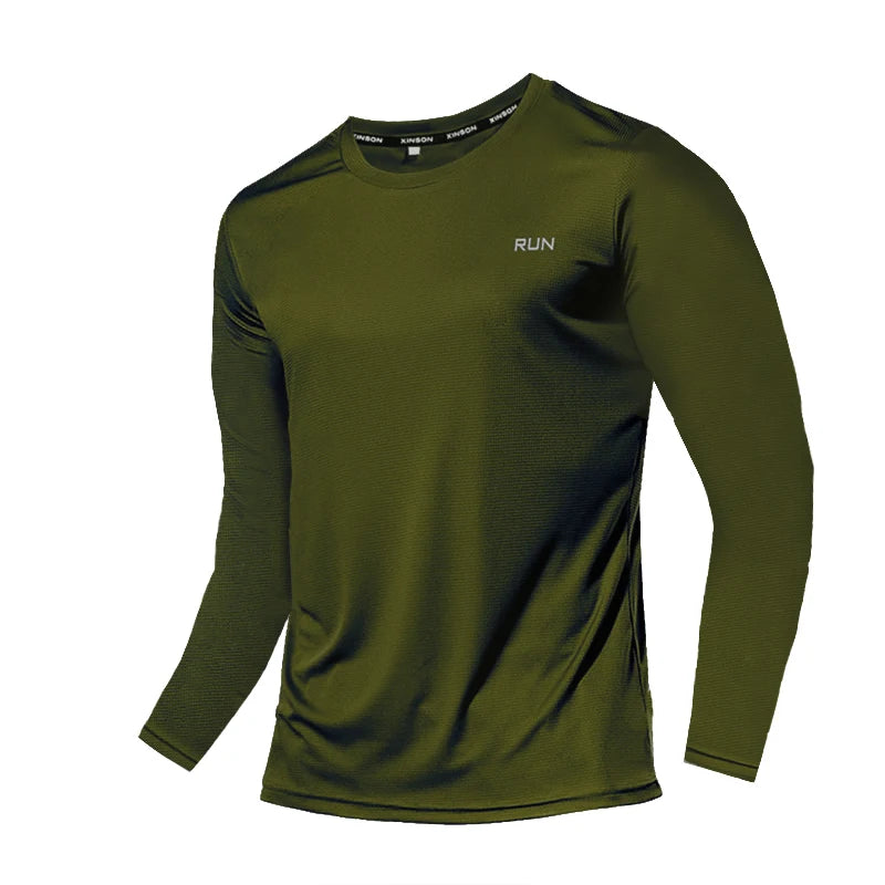 T-Shirt Men 2025 New Quick Dry Breathable Air Conditioning Outdoor Sun Protection Running Outer Wear