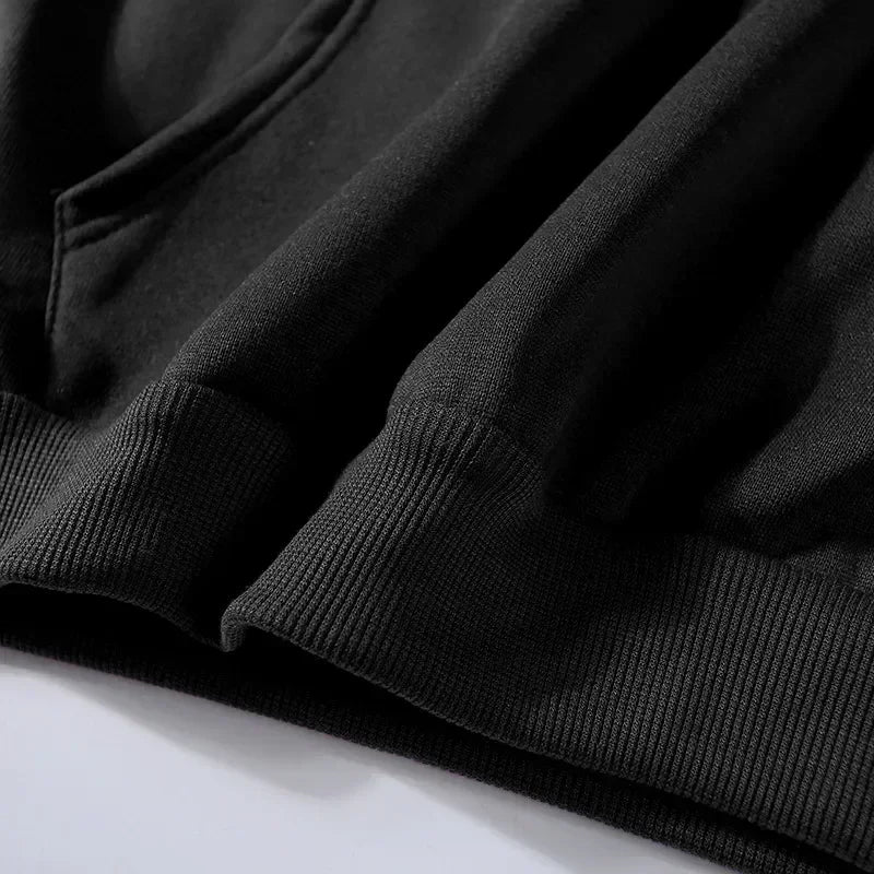 JUMPER Men's and women's full zip hooded jackets, zip hoodies, casual cardigans, streetwear hip-hop PVD, Y2K clothing, spring fashion