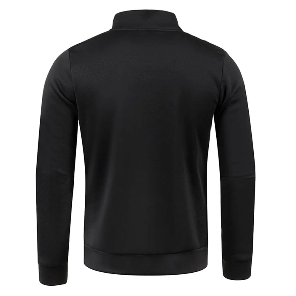 JUMPER Men Sweatshirts Spring Thicker Pullover Half Zipper Pullover for Male Hoody Outdoor Sweatshir Autumn Solid Color Turtleneck Swea