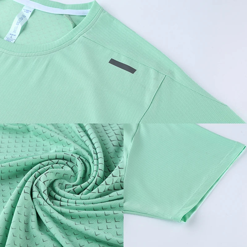 T-shirt Fitness Sports Top Gym Training Shirt Breathable Jogging Casual Sportswear