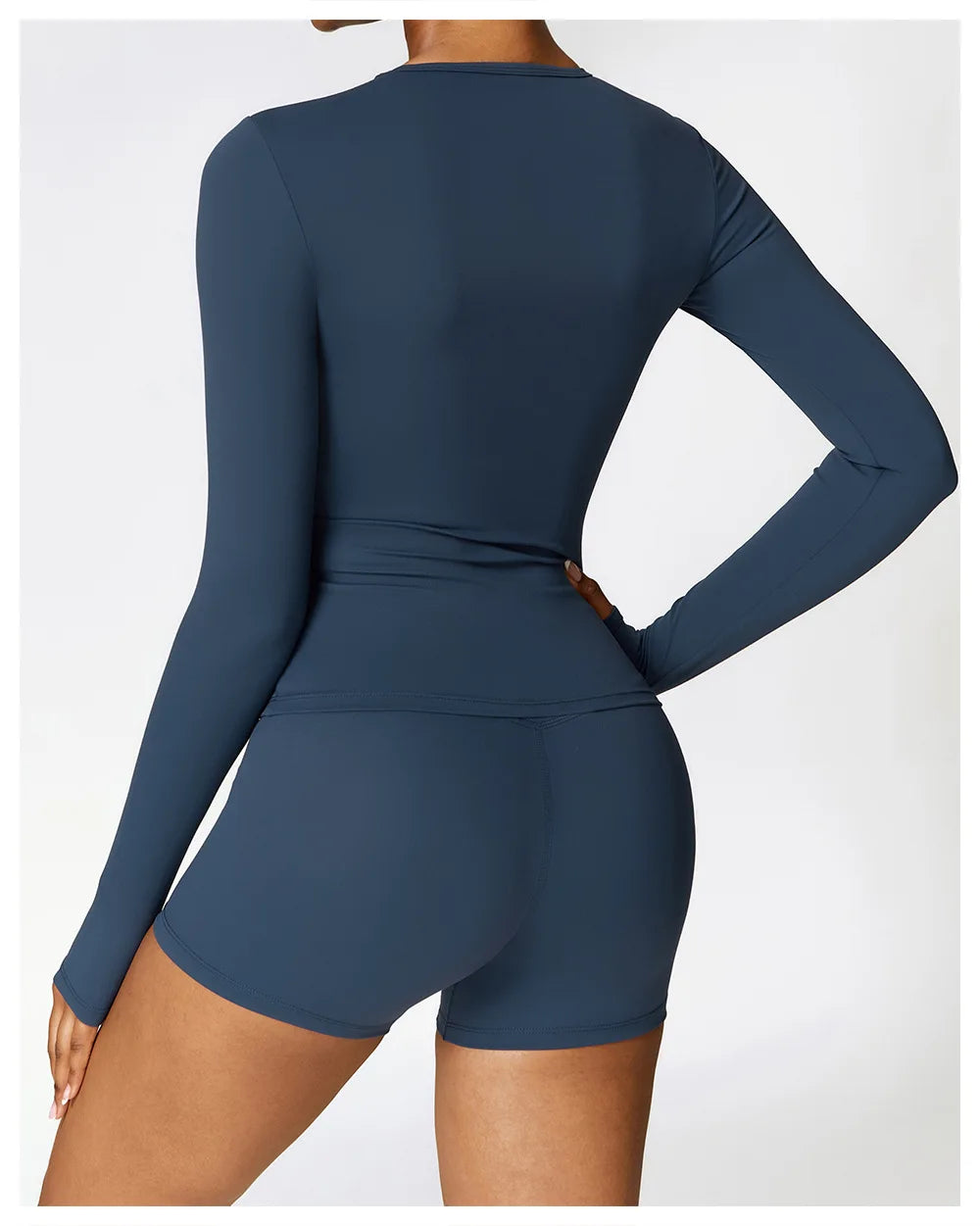 Legging 2PCS Seamless Yoga Set Women Workout Set Sportswear Gym Clothing Fitness Long Sleeve Crop Top High Waist Leggings Sports Suits