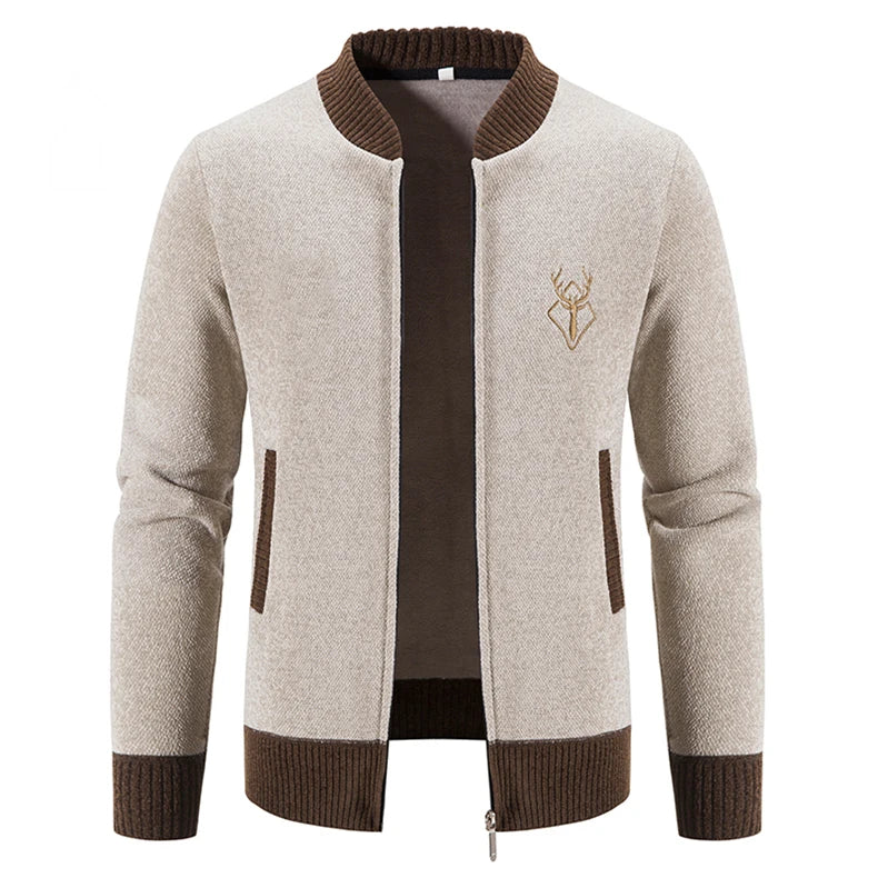 JUMPER New Knit Sweater Jackets Men's Korean Baseball Jumper Cold Blouse Streetwear Y2K Sweatshirts Male Trench Coat