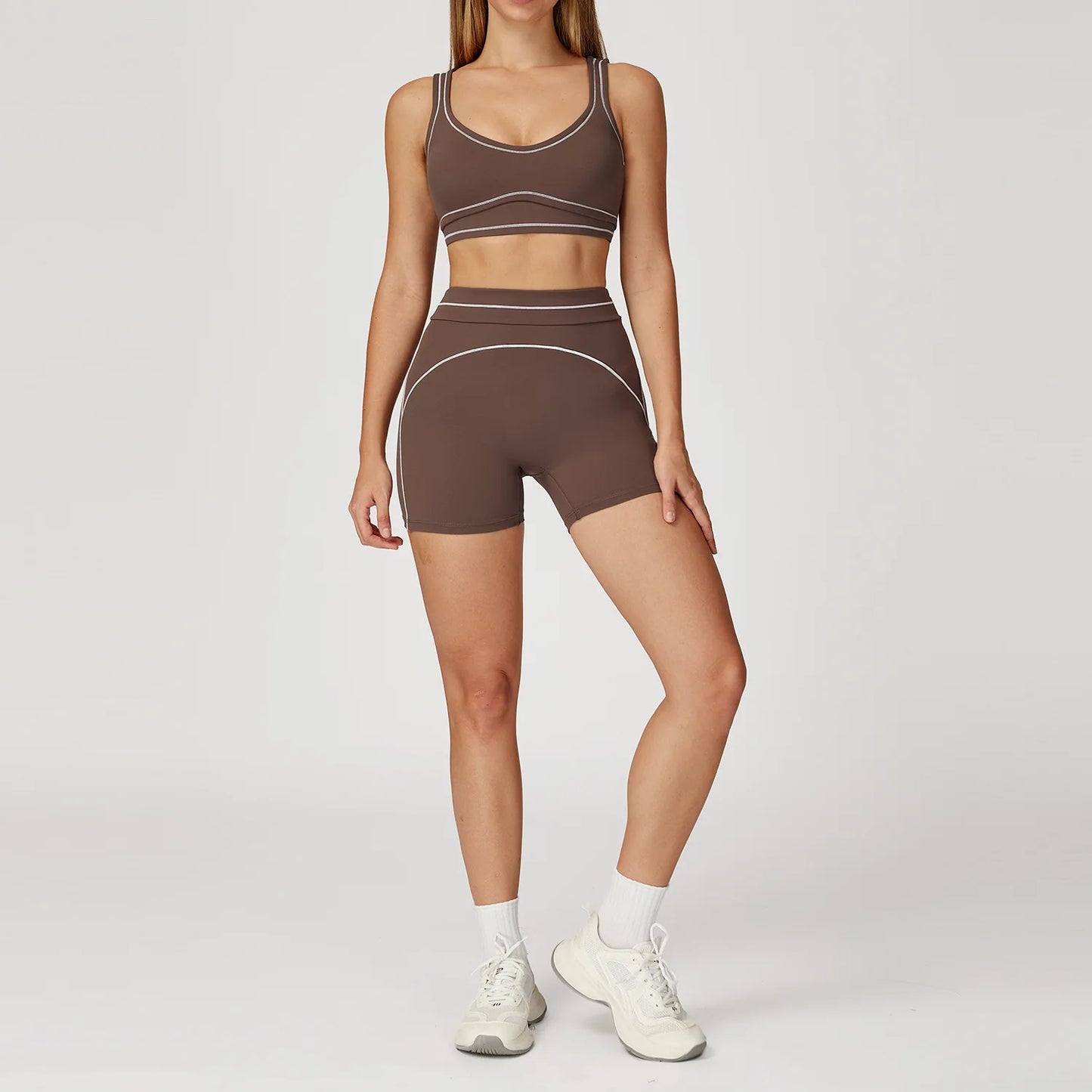 Legging Yoga Suit Women Tracksuit Sports Bra High Waist Legging Shorts Outfit Gym Set Fitness Running Workout Clothes Push Up Sportswear