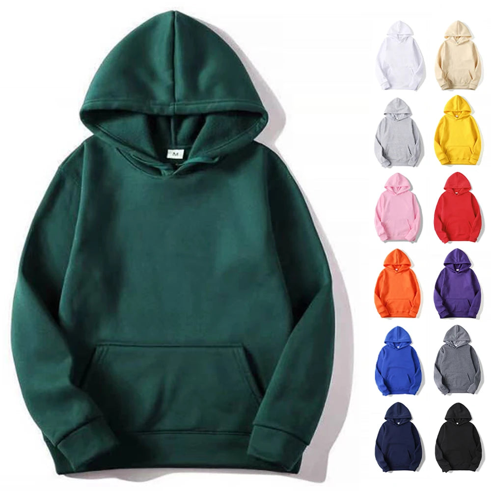 JUMPER Blank Fleece Fashion Hoodies Men Pull Over Wholesale Hooded Sweatshirt Unisex Cheap Solid Hoodie In Bulk Sudaderas Con Capucha